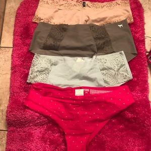 VS Pink tanga panties.. size L.. NWT!!